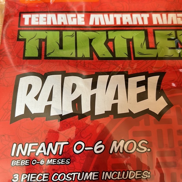 Brand new never worn ninja turtles costume size 0-6 months - Picture 3 of 11